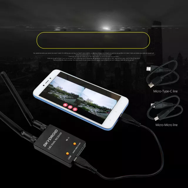 UVC OTG 5.8G 150CH Audio FPV Receiver For Android Mobile Phone Tablet 2