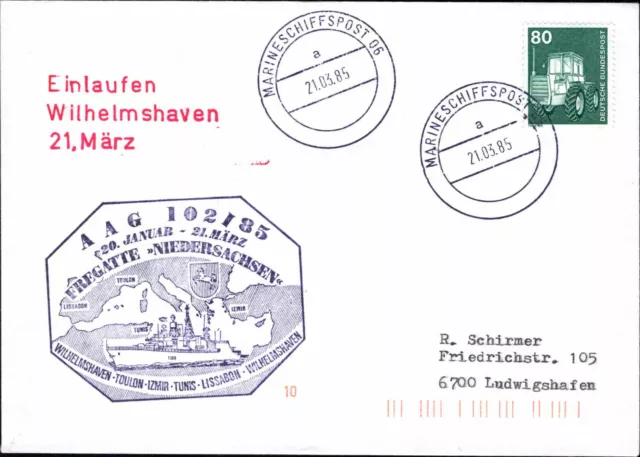 Marine SP "Fregatte Niedersachsen"   21.03.1985  (DDR2)