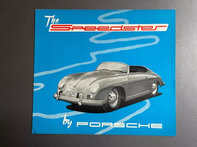 1955 Porsche 356-A Speedster M&M 75 Folder / Brochure, Prospekt English - RARE!!