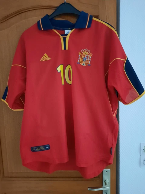 Maillot Espagne Euro 2000 - Raul - Fabrication Roumanie