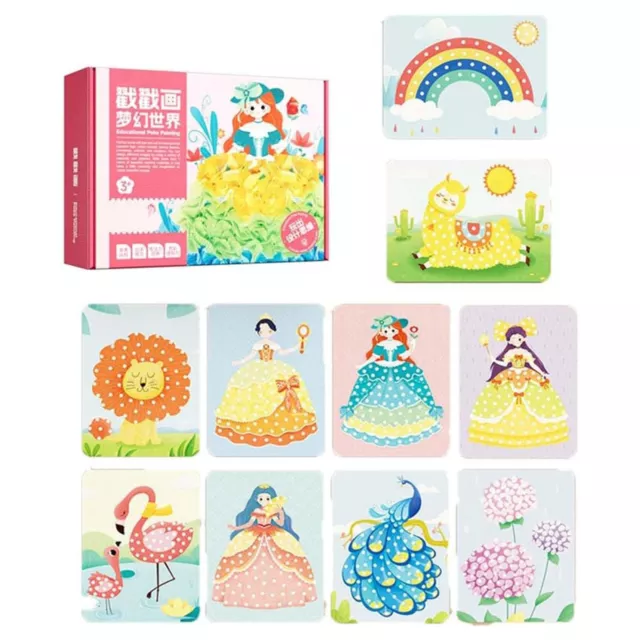 Art Kits DIY Puncture Painting Kits For Kids Kids Art Supplies Princess  Sticker Book Crafts For