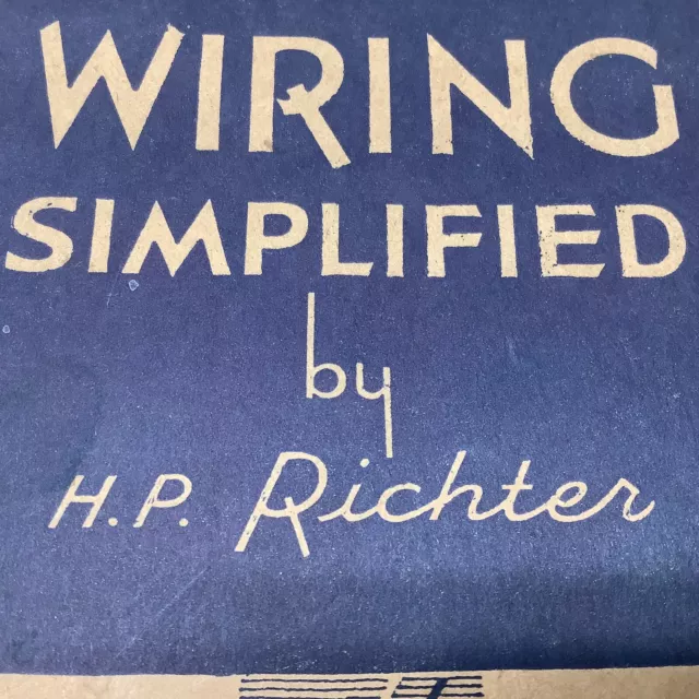 Wiring Simplified 1944 Montgomery Ward Booklet Park Publishing Chicago Ill USA