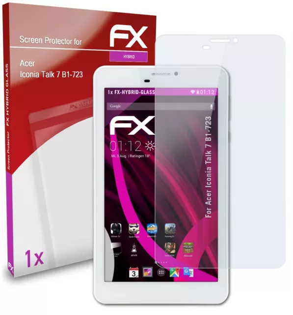 atFoliX Verre film protecteur pour Acer Iconia Talk 7 B1-723 9H Hybride-Verre