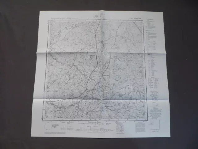 Landkarte Meßtischblatt 1799 Arnswald, Grabowo, Ostpreußen, Polen, 1938