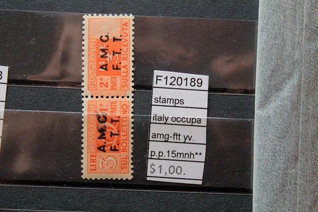 Stamps Italy Occupation Amg-Ftt Yvert P.p. N°15 Mnh** (F120189)