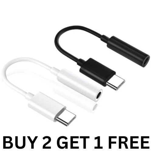USB TYPE C TO 3.5mm AUDIO HEADPHONE ADAPTER JACK UNIVERSALLY COMPATIBLE SAMSUNG