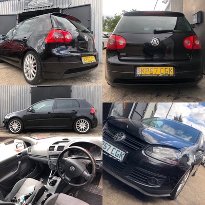 VW Golf Mk5 2003-2009 Completo Ala Specchio Lato Sinistro Nero LC9Z 1K2857507BK 
