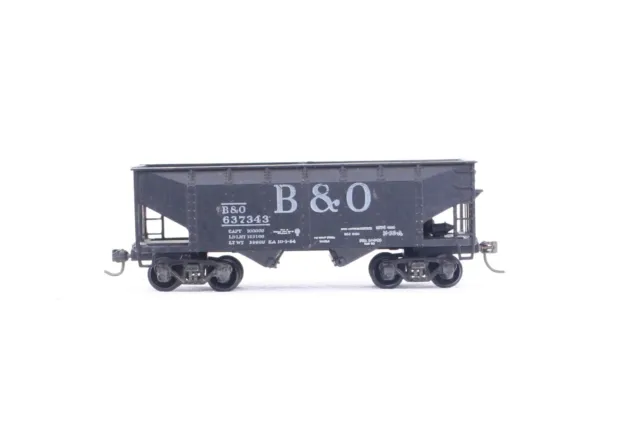 HO Scale Ulrich Baltimore & Ohio Twin Offset Hopper All Metal Kadees