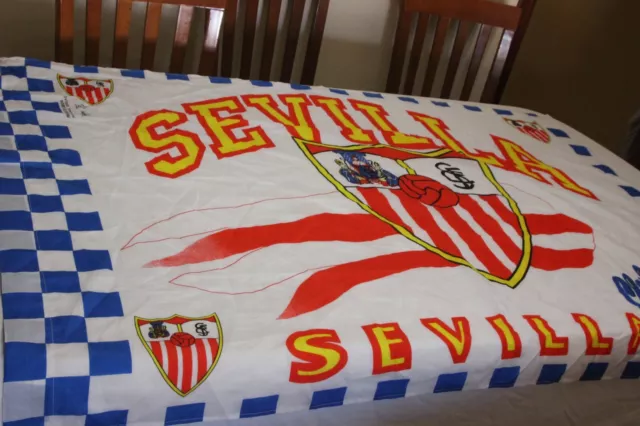 Bandera De Futbol Oficial Vintage Del Sevilla Fc Muy Cotizada