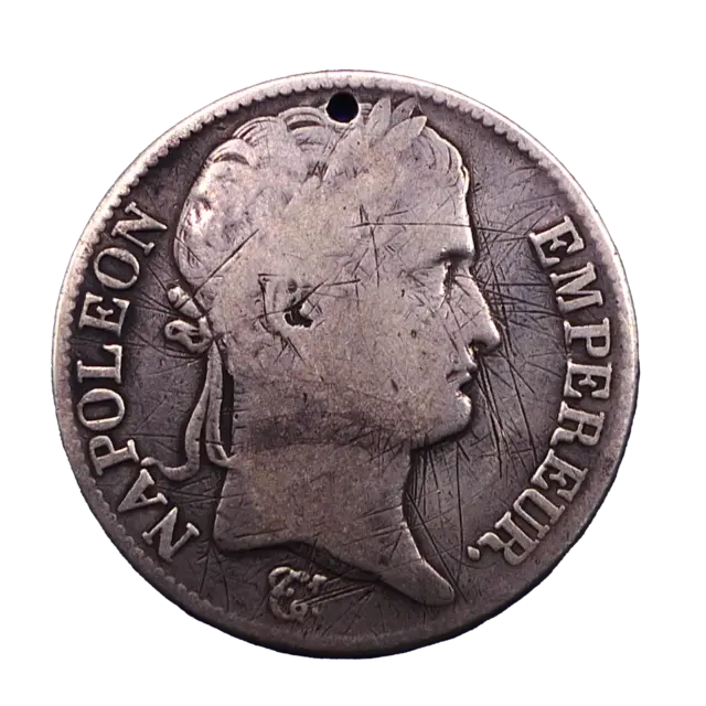 FRANCE - 5 Francs 1813 Rome Napoléon Ier Rare 16922 Frappées 2