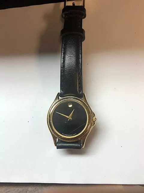 Movado Museum 87-E4-0823 Orologio da donna analogico in vera pelle quarzo fatto in Svizzera