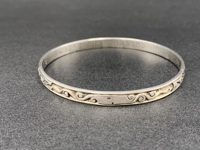 Avant garde bracelet argent massif nacre et bois signé