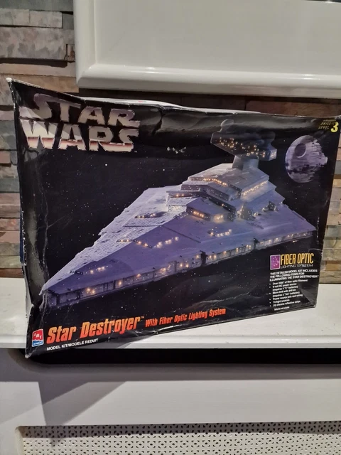 STAR WARS - Star Destroyer AMT ERTL Fibre Optic Plastic Model Kit. 8782 ...