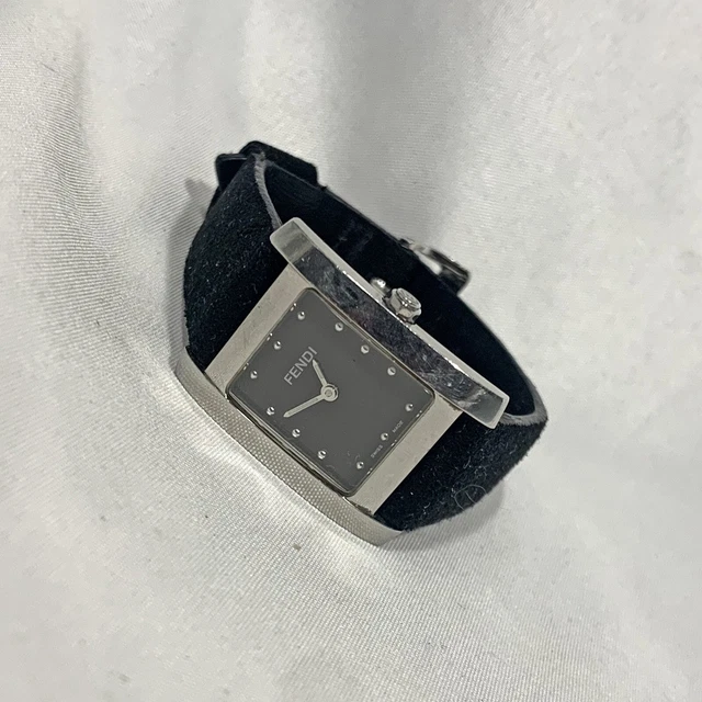 Fendi Swiss Made Tank Watch 117-7000L-668 ETA 901.001 Stainless Steel Womens