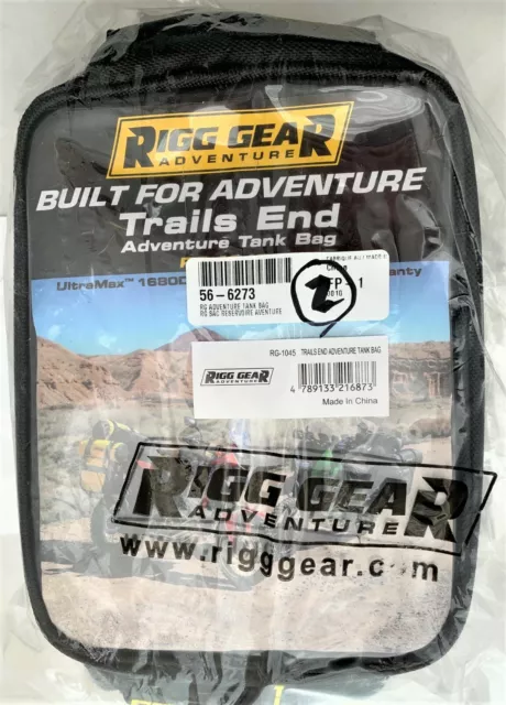 Nelson-Rigg Trails End Adventure Motorcycle Tank Bag RG-1045 Black Holds 12.39