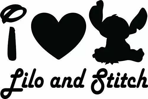 Angel Love Lilo and Stitch Wall Sticker Vinyl Art Decal Decor Kids