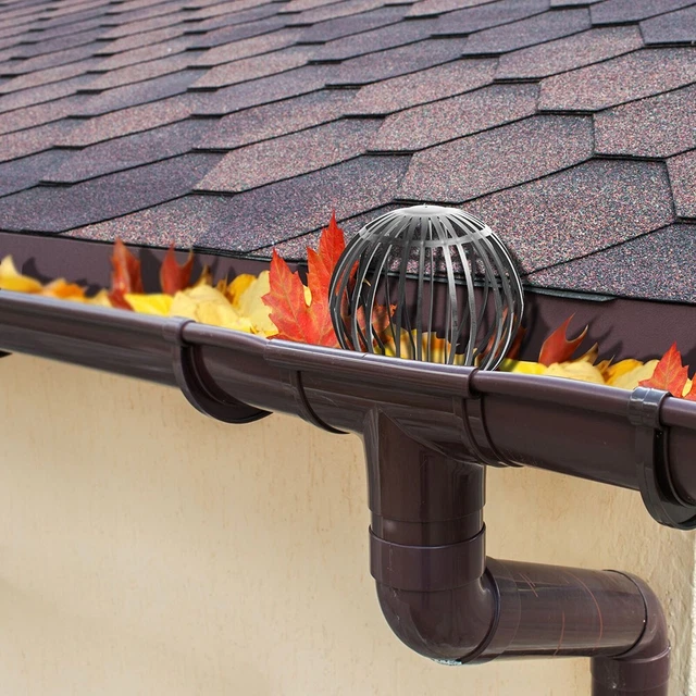 Acchiappafoglie facile da installare per grondaie set 4 pezzi per acido