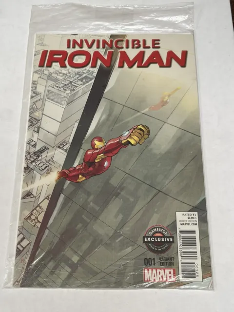 Invincible Iron Man (2015) #1 1st Print Gamestop Variant Sealed
