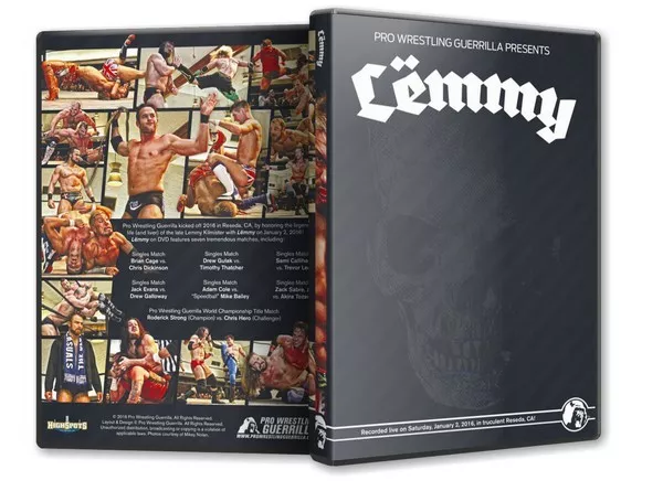 Pro Wrestling Guerrilla Lemmy DVD PWG ROH Chris Hero Zack Sabre Jr Drew Gulak