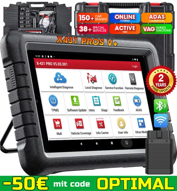 2024 LAUNCH X431 PROS V+ PRO 5 Profi OBD2 Diagnosegerät ALLE SYSTEM Key Programm