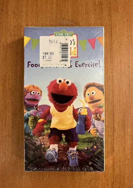 RARE VHS SESAME Street Elmos World Food Water And Exercise VHS HTF 2005