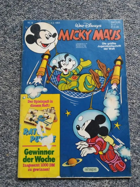 Walt Disneys Micky Maus Heft Nr. 6/4.2.1984 - tlw. mit Extra