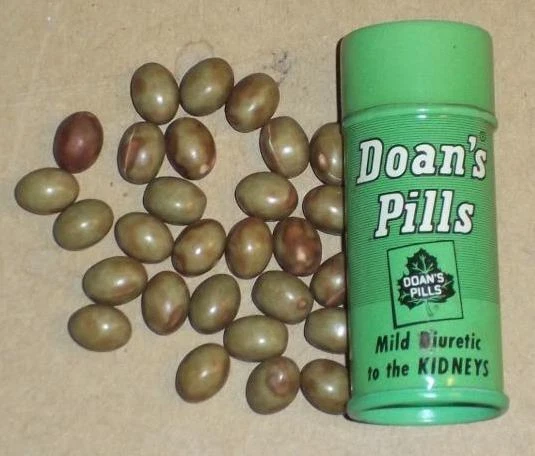 Vintage Doan's Pills Tin With 28 Pills, Mild Diuretic To The Kidneys