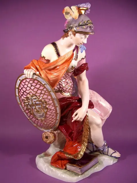 Top Rarität Nymphenburg Porzellan Figur Minerva Dominikus Auliczek 37,0 cm