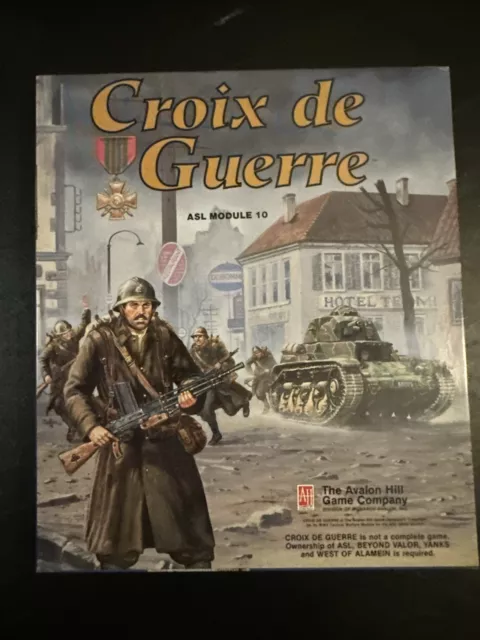 Croix de Guerre First Edition - Avalon Hill 1992 - Unpunched! Excellent! Compl!