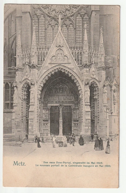 METZ - Moselle - CPA 57 - The Cathedral - 8 Car View