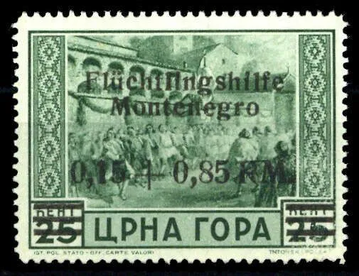 1944, Deutsche Besetzung II. WK Montenegro, 22, * - 2893395