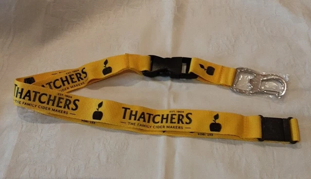 Thatchers Cider Yellow Gold Lanyard & Bottle Opener Man Cave Pub Bar