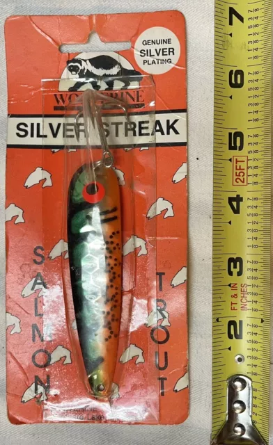 WOLVERINE TACKLE SILVER Streak Genuine Silver Plating, Salmon And Trout  Spoon $5.25 - PicClick