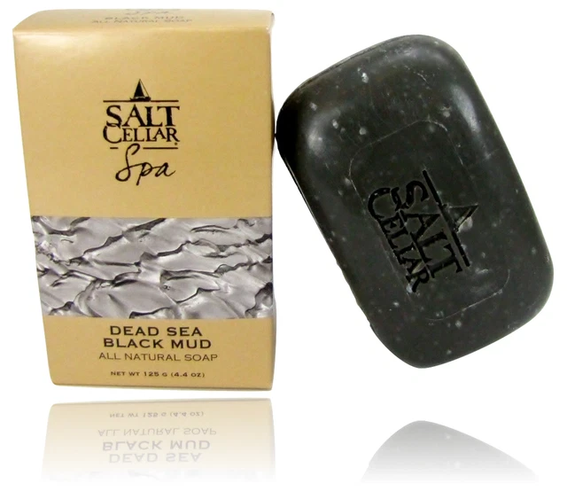 Salt Cellar All Natural Dead Sea Black Mud Soap 4.4 oz (125g)Connected to: Salt