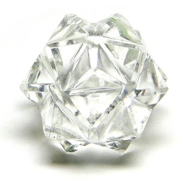 Natural Quartz Crystal 20 Point Merkaba Star For Healing