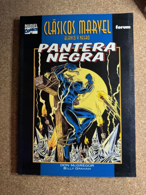 Clasicos Marvel Blanco y Negro Pantera Negra forum Vintage comic book