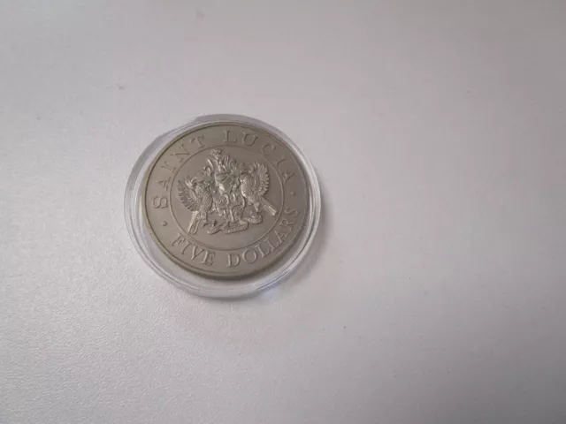 SAINT LUCIA Münze 5 Dollars 1986