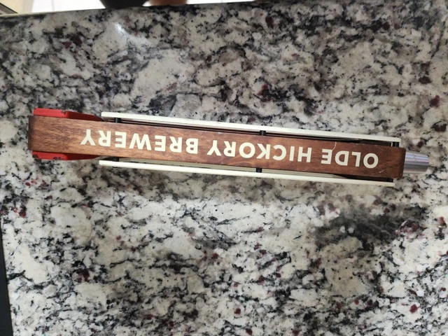 Olde Hickory Brewery Craft Draft Beer Tap Handle Hickory Stick Stout