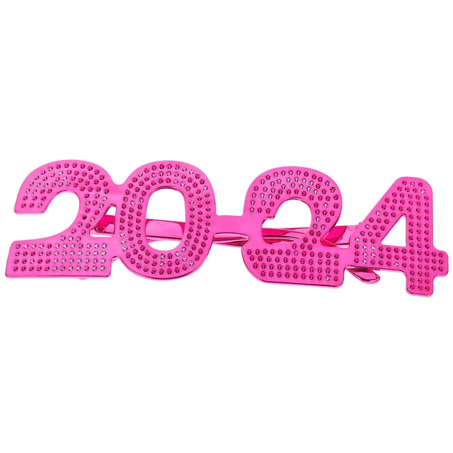 CREATIVE 2024 GLASSES 2024 Glasses New Year Party Favors Photo Props