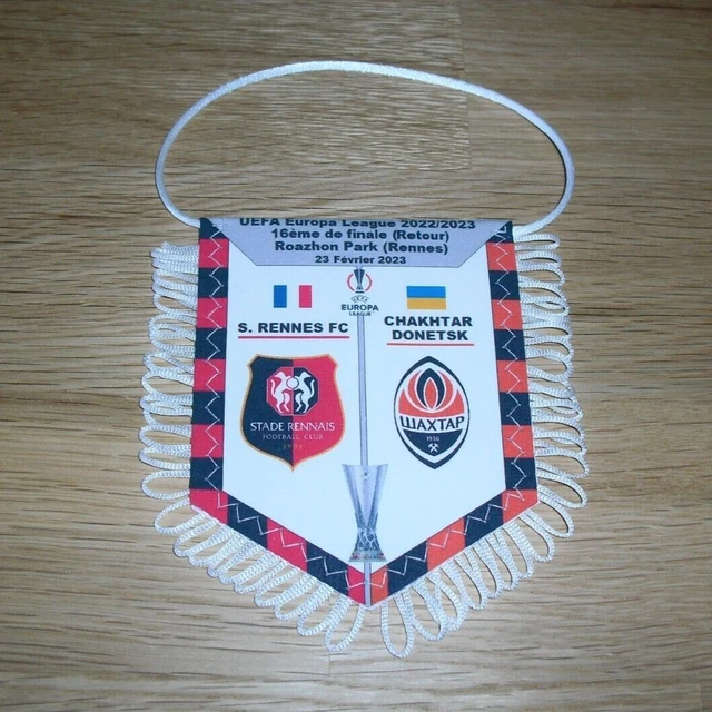 Fanion Rennes / Chakhtar Donetsk – Europa League 2022/2023 – Neuf – Tissu Multicolore
