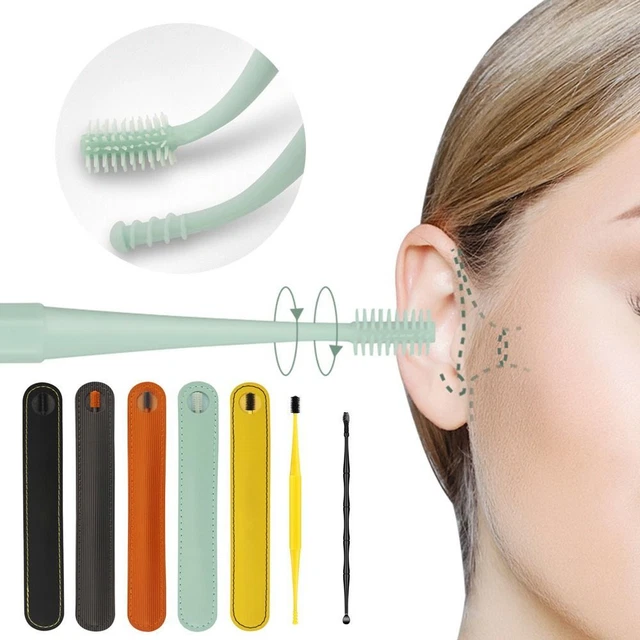 suppression de cire d'oreille Brosse nettoyante Ensemble de nettoyeur d'oreille