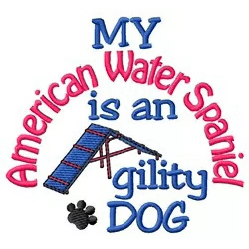 My American Water Spaniel is An Agility Dog Ladies T-Shirt DC1876L Size S - XXL