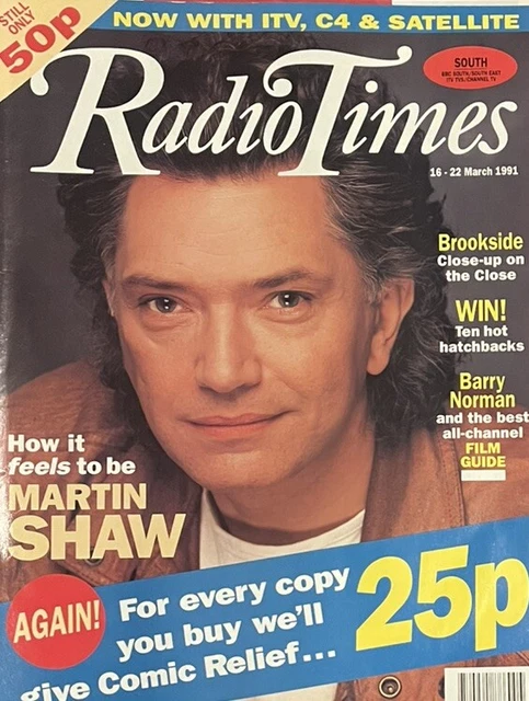 RADIO TIMES 1991 16 March 1990s TV Listings Martin Shaw Brookside £3.80 ...