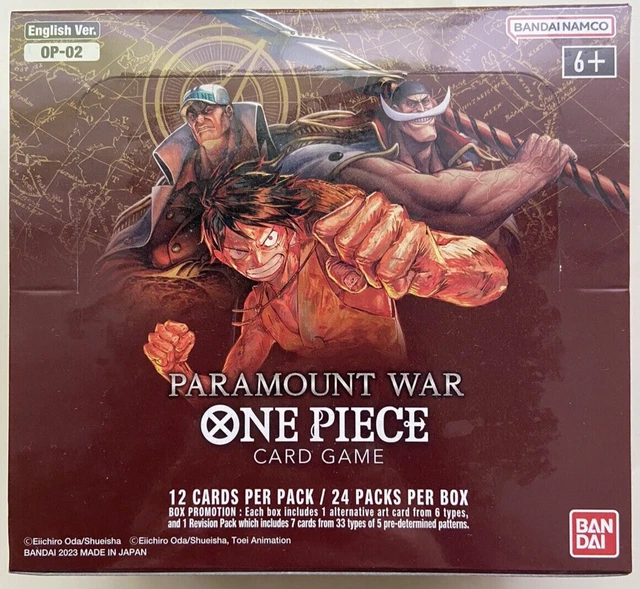 ONE PIECE CARD Game Paramount War OP02 Booster Box New Sealed 244.52