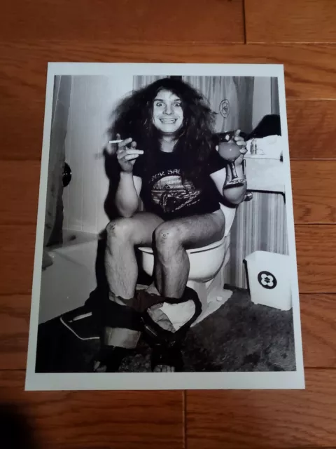 OZZY OSBOURNE Art Photo Rare 11"x14" Bathroom, Dorm, Toilet BLACK SABBATH Poster