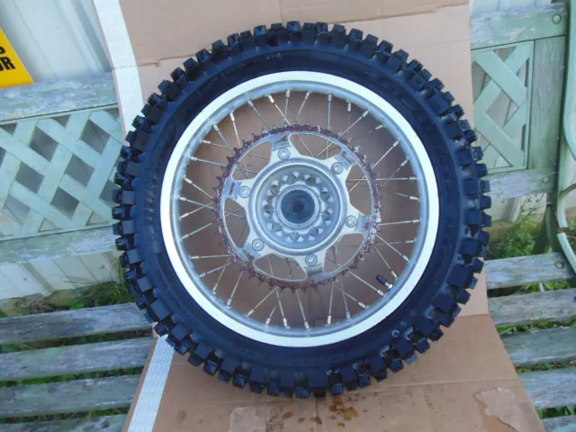 2007 Crf150F Rear Wheel  16" Rim Tire Sprocket Genuine Oem Honda Crf 150F