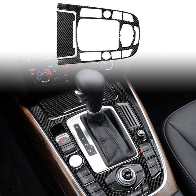 CARBON FIBER RHD Center Console Gear Shift Panel Cover For Audi A4 A5 ...