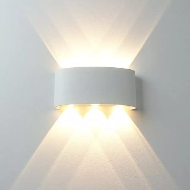 Applique Parete LED Bianco Interno Esterno 18W Doppia Luce Up&Down Impermeabile