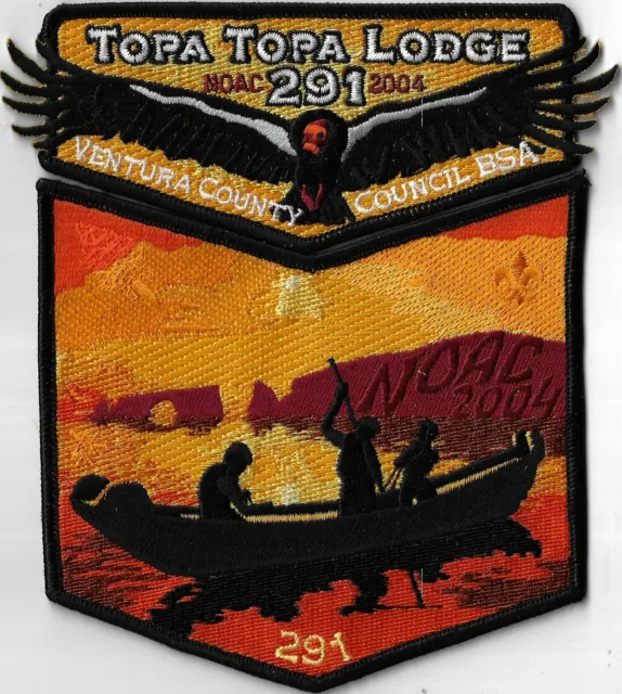 OA Topa Topa Lodge 291 2004 NOAC Flap Set BLK Bdr. Ventura County, CA [MX-13917]