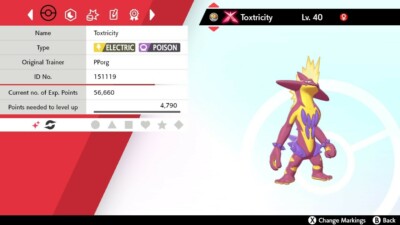 Pokemon Schwert Schild Glanzend Amped Gigantamax Toxtricity 6iv Max Evs Eur 1 34 Picclick De
